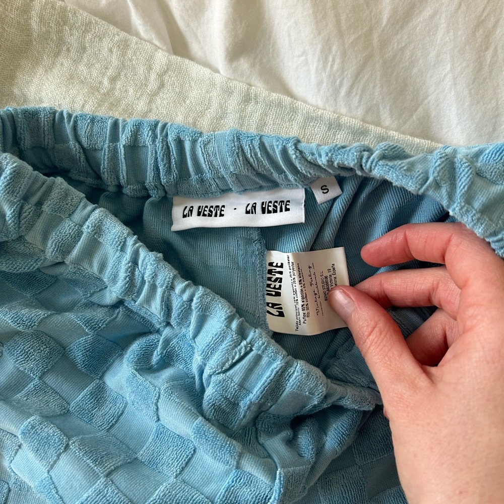 La Veste  Blue Chess Pants - S